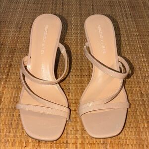 Sincerely Jules Nude Strappy Heels